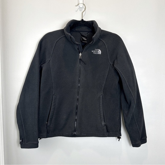 The North Face Jackets & Blazers - The North Face Fleece Large Zip Up Womens Size Small Black Coat Pockets Fall